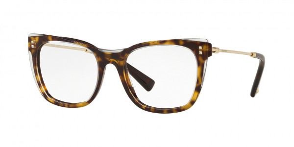 Valentino VA3028 Eyeglasses, 5102 CRYSTAL HAVANA (BROWN)