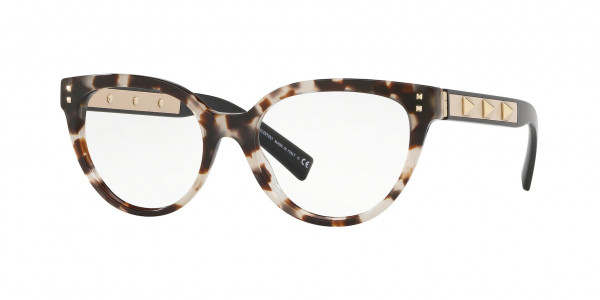 Valentino VA3034 Eyeglasses, 5097 HAVANA BROWN BEIGE (LIGHT BROWN)