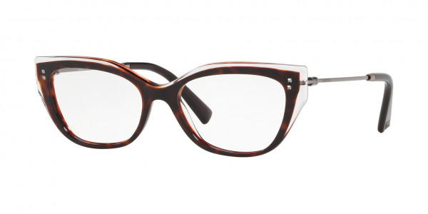 Valentino VA3035 Eyeglasses, 5087 CRYSTAL/HAVANA (BROWN)