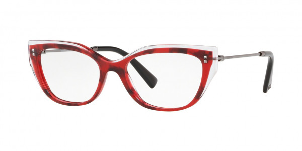 Valentino VA3035 Eyeglasses, 5128 HAVANA RED (RED)