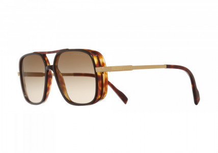 Cutler and Gross CG1345S Sunglasses, (004) DARK TURTLE GRAD BROWN