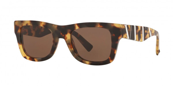 Valentino VA4045 Sunglasses, 503673 HAVANA (LIGHT BROWN)