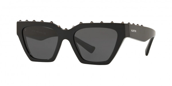 Valentino VA4046 Sunglasses, 500187 BLACK (BLACK)