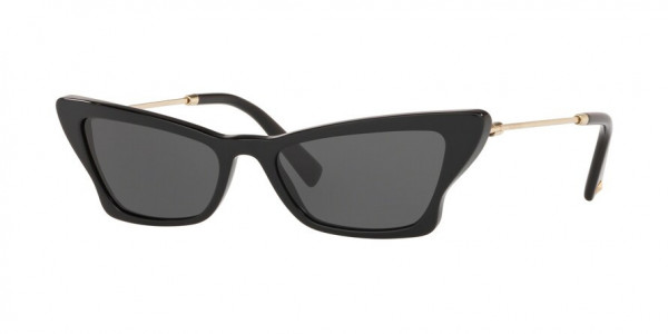 Valentino VA4062 Sunglasses, 500187 BLACK (BLACK)