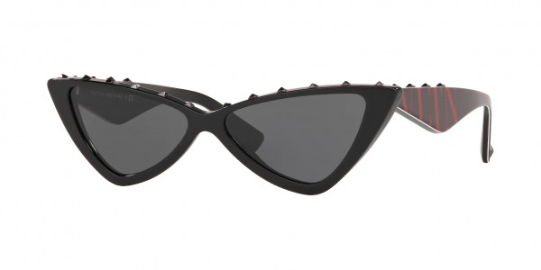 Valentino VA4064 Sunglasses, 500187 BLACK (BLACK)