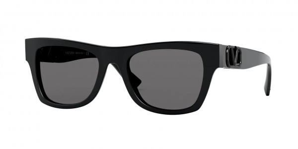 Valentino VA4066 Sunglasses, 500187 BLACK (BLACK)