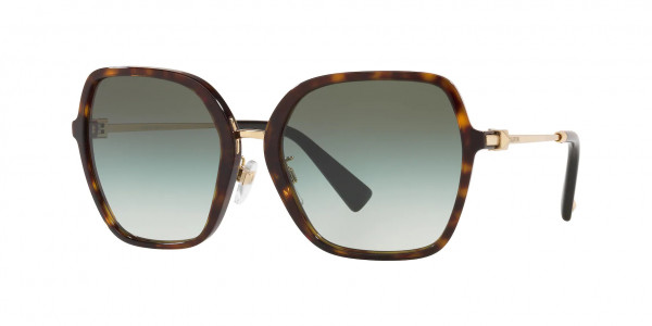 Valentino VA4077F Sunglasses, 50028E HAVANA (BROWN)