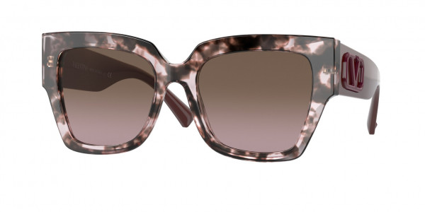 Valentino VA4082 Sunglasses, 509814 HAVANA PINK (PINK)