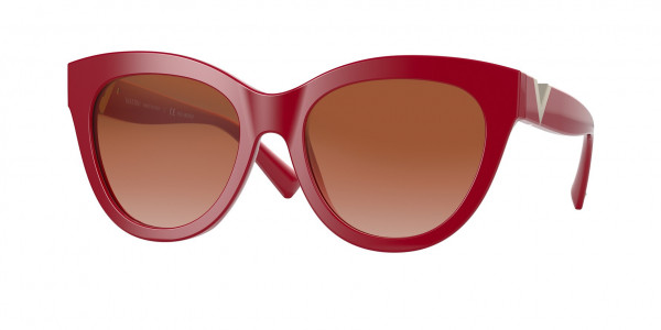 Valentino VA4089F Sunglasses, 511013 RED (RED)