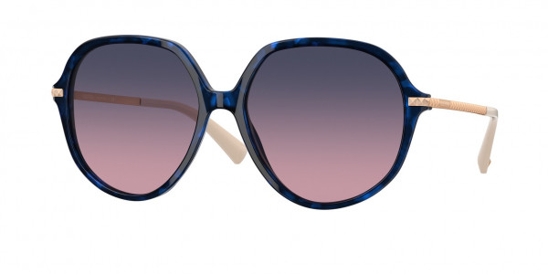Valentino VA4099F Sunglasses, 5031I6 BLUE HAVANA (BLUE)