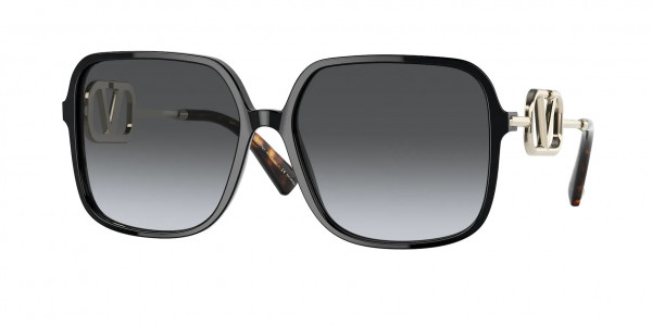 Valentino VA4101 Sunglasses, 5001T3 BLACK (BLACK)
