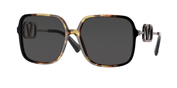 Valentino VA4101 Sunglasses, 500387 HAVANA GRADIENT BLACK (HAVANA)