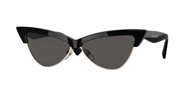 Valentino VA4102 Sunglasses, 500187 BLACK (BLACK)