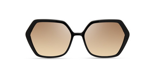ECO by Modo BONAIRE Eyeglasses, BLACK (DARK GOLD) - SUN CLIP