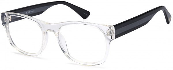 Di Caprio DC210 Eyeglasses, Crystal Black Grey