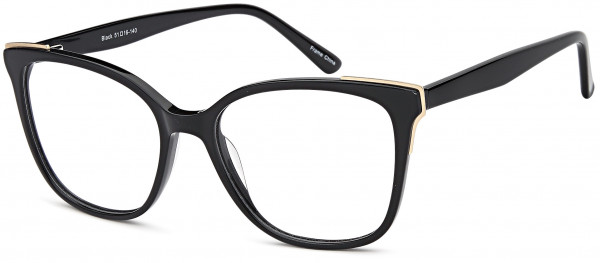 Di Caprio DC351 Eyeglasses, Black