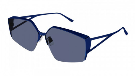 Bottega Veneta BV1113S Sunglasses, 004 - BLUE with BLUE lenses