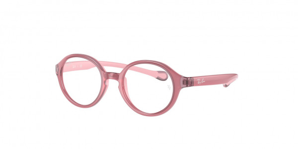 Ray-Ban Junior RY9075V Eyeglasses, 3877 FUCHSIA ON RUBBER PINK (FUXIA ON RUBBER PINK)