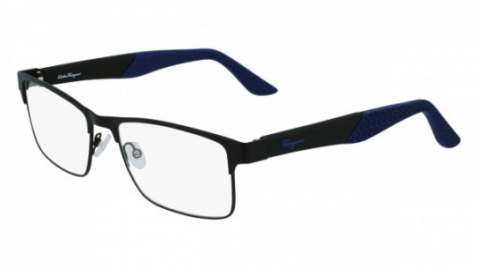 Ferragamo SF2216 Eyeglasses, (070) MATTE DARK RUTHENIUM
