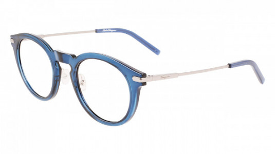 Ferragamo SF2906 Eyeglasses, (420) CRYSTAL NAVY