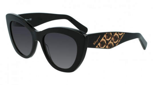 Ferragamo SF1022S Sunglasses, (001) BLACK