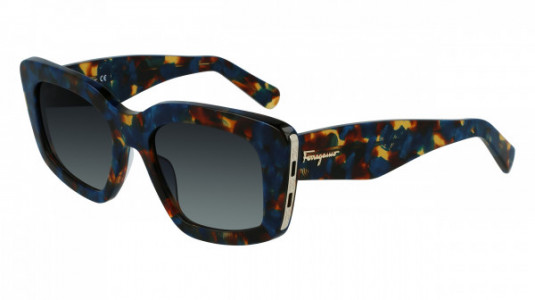 Ferragamo SF1024S Sunglasses, (235) BLUE HAVANA