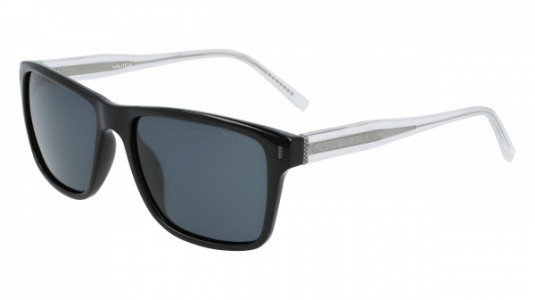 Nautica N6249S Sunglasses, (001) BLACK/CRYSTAL