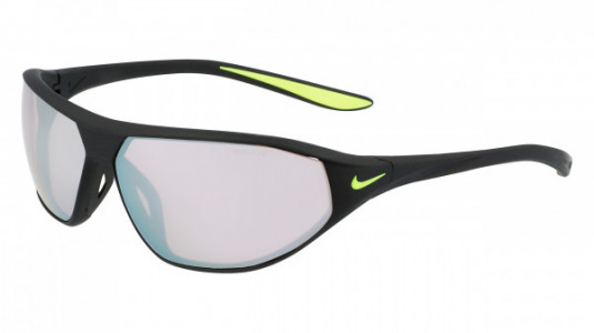 Nike NIKE AERO SWIFT E DQ0992 Sunglasses, (012) MATTE BLACK/ROAD/CHROME