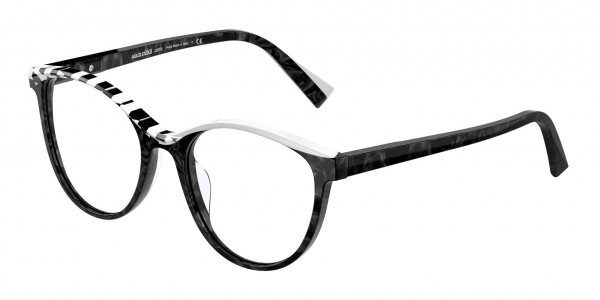 Alain Mikli A03131 MARZELLA Eyeglasses, 002 MARZELLA NOIR MIKLI BLACK WHIT (BLACK)