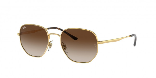 Ray-Ban RB3682 Sunglasses, 001/13 ARISTA GRADIENT BROWN (GOLD)