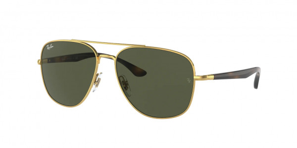 Ray-Ban RB3683 Sunglasses, 001/31 ARISTA GREEN (GOLD)