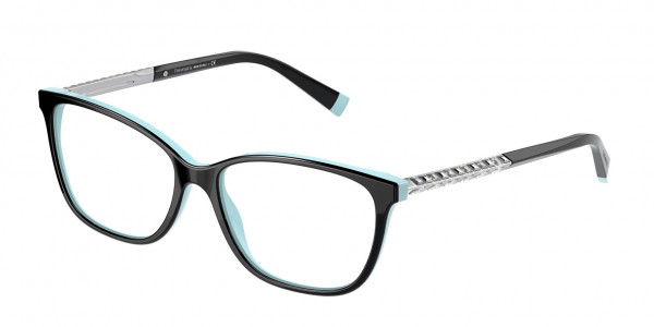 Tiffany & Co. TF2215BF Eyeglasses, 8055 BLACK ON TIFFANY BLUE (BLACK)