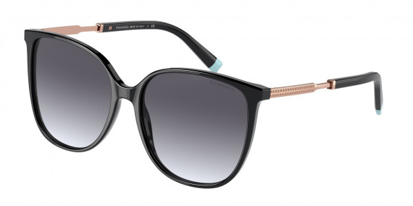 Tiffany & Co. TF4184F Sunglasses, 80013C BLACK GRADIENT GREY (BLACK)