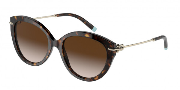 Tiffany & Co. TF4187 Sunglasses, 80153B HAVANA BROWN GRADIENT (TORTOISE)