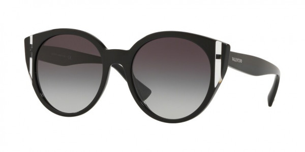 Valentino VA4038A Sunglasses, 50018G BLACK/CRYSTAL/BLACK (BLACK)