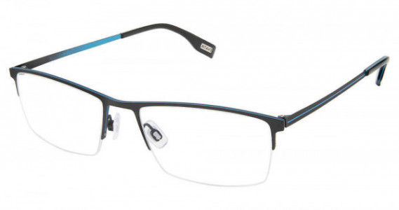 Evatik E-9223 Eyeglasses, M103-CHARCOAL BLUE