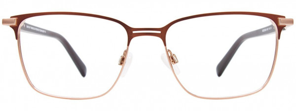 EasyClip EC592 Eyeglasses, 010 - Brown & Light Brown/Matt Brown