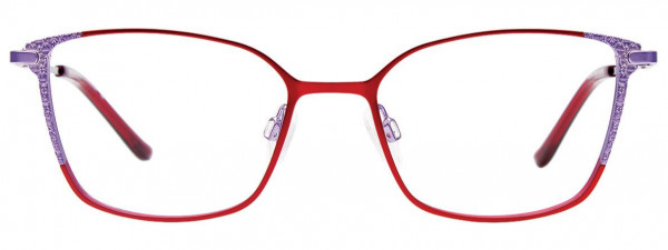 EasyClip EC604 Eyeglasses, 030 - Red & Light Lilac