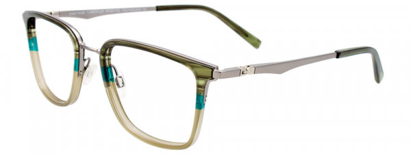 EasyTwist ET9006 Eyeglasses, 020 - Strip Oli & Grn & Lt Khaki/Stl