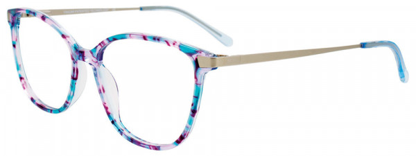 Takumi TK1182 Eyeglasses, 050 - Multi Tl&Lil& Purp/Sat Steel