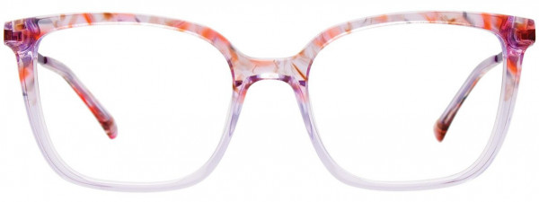 Takumi TK1185 Eyeglasses, 080 - Marbled Pink & Crystal Lilac
