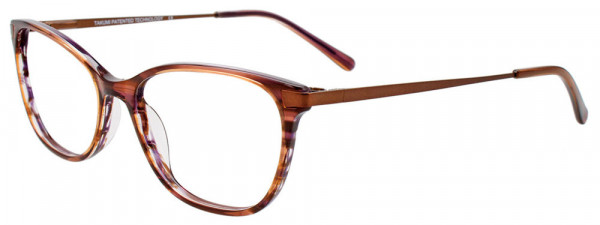 Takumi TK1183 Eyeglasses, 010 - Brn Purp Stripes/Satin Brn