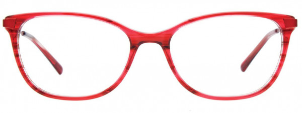 Takumi TK1183 Eyeglasses, 030 - Red Brown Stripes/Satin Red