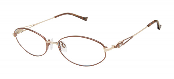 Tura R590 Eyeglasses, Brown/Gold (BRN)