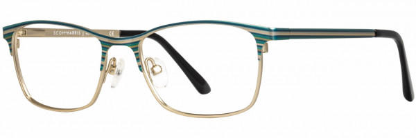 Scott Harris Scott Harris 640 Eyeglasses, 1 - Pine / Blue / Gold