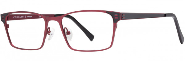 Scott Harris Scott Harris 504 Eyeglasses, Red / Black