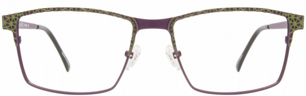 Cote D'Azur CDA Boutique 216 Eyeglasses, 2 - Eggplant / Lime