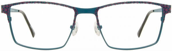 Cote D'Azur CDA Boutique 216 Eyeglasses, 3 - Teal / Grape