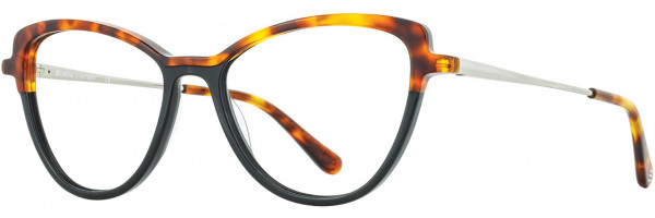 Cinzia Designs Cinzia Ophthalmic 5133 Eyeglasses, 3 - Havana / Black / Chrome