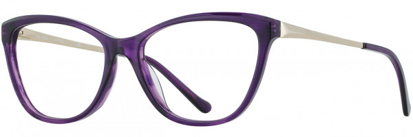 Cinzia Designs Cinzia Ophthalmic 5130 Eyeglasses, 2 - Plum / Gold